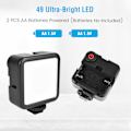 Miniatyrbillede 5 af 8: Vlogging Video Kit med Tripod Mikrofon LED Lys Telefonholder