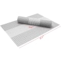 Miniatyrbilde 3 av 5: Sett med 6 vaskbare PVC-plastunderlag (glittergrå)