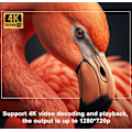 Miniatyrbillede 2 af 9: LED-projektor i miniformat 4K HDMI Android