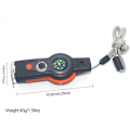 Miniatyrbild 5 av 6: Utomhus Multifunktionell 7-i-1 Visselpipa med LED-Ljus Termometer Kompass-XF3-