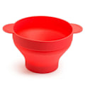 Pikkukuva 5 / 9: Popcorn-kulho Silikon Mikrokulho Popcornille - Taittuva Punainen red