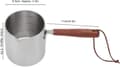Miniatyrbillede 6 af 9: Smeltedigel 450 ml Induktion Rustfrit Stål med Træhåndtag