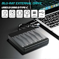 Miniatyrbillede 2 af 5: Ekstern Blu-Ray-enhed Optisk Drev CD DVD BD Brænder RW-afspiller, Omskriver Diskduplikator comp-XF5-