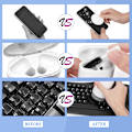 Miniatyrbillede 9 af 11: Rengøringssæt til mobilt tastatur, rengøringsspray til computere til bærbar computer 20 i 1 Multi Tool Rengøringsbørste til elektronisk enhed Black