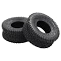 Miniatyrbillede 1 af 9: vidaXL Dæk og inderslange til sækkevogn 4 stk. 15x6.00-6 4PR gummi Black Svart