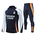 Miniatyrbilde 2 av 3: 2425 sesong Real Madrid Marseille Atletico Manchester United Manchester City Portugal halv-drag trøye kostyme langermet fotballtreningsdress Hu Lushe Hu Lushe 18 yards