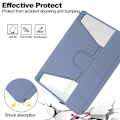 Miniatyrbild 5 av 5: For Samsung Galaxy Tab S9 Fe+ 360 Rotation Transparent Smart Case with Keyboard Lavender