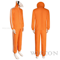 Pikkukuva 2 / 4: Filmvektor Cosplay-asu Oranssit Takki ja Housut Lasit Asusetti Sieni Peruukki Halloween Pukeutumissetti Juhla-asu XXXL-WELLNGS XXXL XXXL Costume