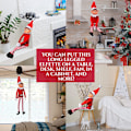 Miniatyrbild 5 av 5: Jultomte som beter sig illa plyschleksak | Nyhet Lång böjlig stygg pojke jultomtar docka