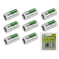Miniatyrbillede 1 af 3: CR123A 8-pak Lithium batteri CR 123A 3V batteri LR123 152