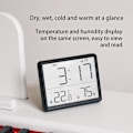 Miniatyrbillede 5 af 5: Slankt LCD-display Elektronisk digitalt ur kan hænges på væggen bagpå med magnetisk sugekop Kan hænges på køleskab, temperatur- og fugtighedssensor