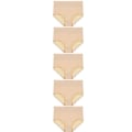 Miniatyrbilde 2 av 3: Høytaljede truser (5-pakning) Beige Beige S