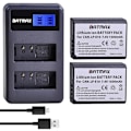 Miniatyrbillede 1 af 5: 4x LP-E10 LP E10 LPE10 Kamerabatterier + LCD USB Dobbeltoplader Kompatibel Canon EOS 1100D 1200D 1300D Kiss X50 X70 X80 Rebel T3 T5 T6 2battery n charger