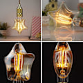 Miniatyrbillede 5 af 5: Pærer i uregelmæssig form, gammeldags antik retro kunst dekorative pærer, der er egnede til bryllup, soveværelse, boligindretning Lantern