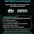 Miniatyrbild 5 av 5: HDMI Ljudextraktor HDCP CEC + Optisk TOSLINK SPDIF + 3.5mm RCA Ljudomvandlare 4K x 2K 3D HDMI Au-XM4-