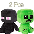 Miniatyrbild 1 av 3: Minecraft Leksaker Spel Plyschdocka CREEPER+Enderman 25cm