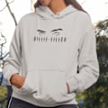Miniatyrbild 1 av 4: Billie Eilish ögon barn Hoodie huvtröja t-shirt 400 152cl 12-13år