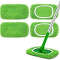 4 genanvendelige mikrofiber moppepuder kompatible med Swiffer Sweeper
