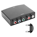 Miniatyrbilde 2 av 5: HD Videokonverter HDMI til 5RCA RGB Fargeskillnad Komponentgrensesnitt YPbPr R/L Lydadapter 100-240VEU Plugg