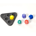 Miniatyrbild 1 av 8: Koreanskt Traditionellt Gonggi-Spel – Stenkastningsspelset - Gonggi Stenkastningsspel Inspirerat av Squid Game 2 (5 st + Bas) triangle