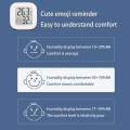 Miniatyrbilde 5 av 5: 2 stk hygrometer Celsius termometer, mini vegg digital innendørs