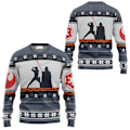 Miniatyrbild 2 av 5: Santa Darth Vader Julful Ugly Sweater Star Wars The Mandalorian Herrar Pullover Kläder Höst Vinter Dam Sweatshirt style 7 style 7 L