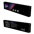 Pikkukuva 6 / 11: PC-kotelo- PSU-jatkojohto RGB-kaapeli 24Pin PCI-E GPU 8PinX2, 8PinX3 Neon-värijohto ARGB Streamer-siirtoadapteri 5V3Pin Musta Black 24p