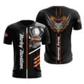 HarleyDavidson Motorcykel T-shirt Mænd Sommer Casual Korte Ærmer E E E L
