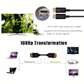 Pikkukuva 4 / 4: DisplayPort-kaapeli - Kullattu 1,8 m black 78