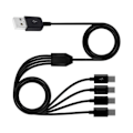 Pikkukuva 5 / 5: Multi USB-C-jakaja 4-in-1 pikalatauskaapeli 4 tyypin C-urosliittimellä puhelimille ja tableteille