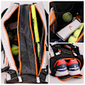 Miniatyrbilde 5 av 5: Tennisracketveske Stor kapasitet 6-9 deler Tennisryggsekk Orange