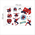 Miniatyrbilde 4 av 5: Fantastiske Spiderman-veggklistremerker for barnerom-XF4-