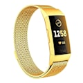 Miniatyrbilde 2 av 6: SKALO Milanese Loop for Fitbit Charge 3/4 - Flere farger gold 49