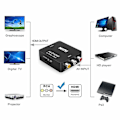 Miniatyrbild 4 av 5: RCA till HDMI-adapter - Analog till Digital Signalomvandlare, 1080p, Svart black