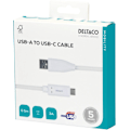 Pikkukuva 6 / 6: DELTACO USB-C - USB-A -kaapeli, 0,5 m, 3 A, USB 2.0, valkoinen 20
