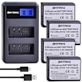 Miniatyrbillede 1 af 5: 4x LP-E10 LP E10 LPE10 Kamerabatterier + LCD USB Dobbeltoplader Kompatibel Canon EOS 1100D 1200D 1300D Kiss X50 X70 X80 Rebel T3 T5 T6 4battery n charger