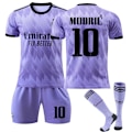 Miniatyrbillede 1 af 3: Ny sæson 2022-2023 Real Madrid fodboldtrøje fodboldsæt - Perfekt MODRI MODRIC 10 Kids 28(150-160CM)