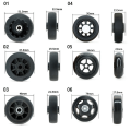 Miniatyrbillede 2 af 10: Reservehjul til kufferter Byt hjul 50MMX23.5MM 50mmx23.5mm