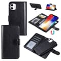 iPhone 15 Magnetiskt Plånboksfodral 2-i-1 Svart svart black