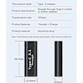 Miniatyrbild 3 av 3: USB C Hona till Hona-adaptrar (2-pack), stöder snabbladdning och dataöverföring, 10 GBps hastighet