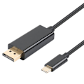 Miniatyrbilde 1 av 5: INF USB-C til Displayport (DP) adapterkabel 1.8 m Svart