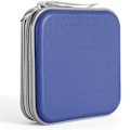 Miniatyrbillede 2 af 5: CD-etui med plads til 40, hårdt plast DVD-etui, blå