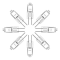 Miniatyrbillede 9 af 10: 10 stk. halogenpærer kapsellamper G4-12V-10W G4-12V-10W-XF4-