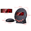 Miniatyrbild 5 av 10: Hög väckarklocka Vibrerande väckarklockor Kraftfull vibration-XF5-