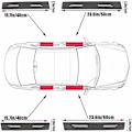 Miniatyrbild 5 av 5: Skydd för bildörrtröskel, skyddsfilm för Audi A1 A3 Rs3 A4 A5 A6 A7 Rs7 A8 Q3 Q5 Q7 R8, dörrskydd-XF2-