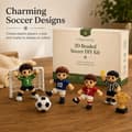 VM 3D Perle Fodbold DIY Håndværkssæt, Fodbold Tema Smykkefremstillingssæt