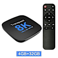Miniatyrbillede 1 af 5: Transpeed Android 13 TV-boks med dobbelt wifi-understøttelse 8k-video Bt5.0+ Rk3528 4k 3d stemmemedieafspiller Set Top Box