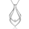 Pikkukuva 1 / 5: Sormuspidikekaulakoru Naisille Geometrinen Ripus, Sairanhoitajalle Silver