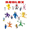 Miniatyrbild 2 av 5: 8 st 2023 Roblox Rainbow Friends Dörrar Byggstenar Figurer Montera Modell Barn Adventsleksak