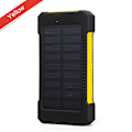 Miniatyrbillede 1 af 4: Powerbank med solcelle 20000mAh Gul Gul Gul 20 000